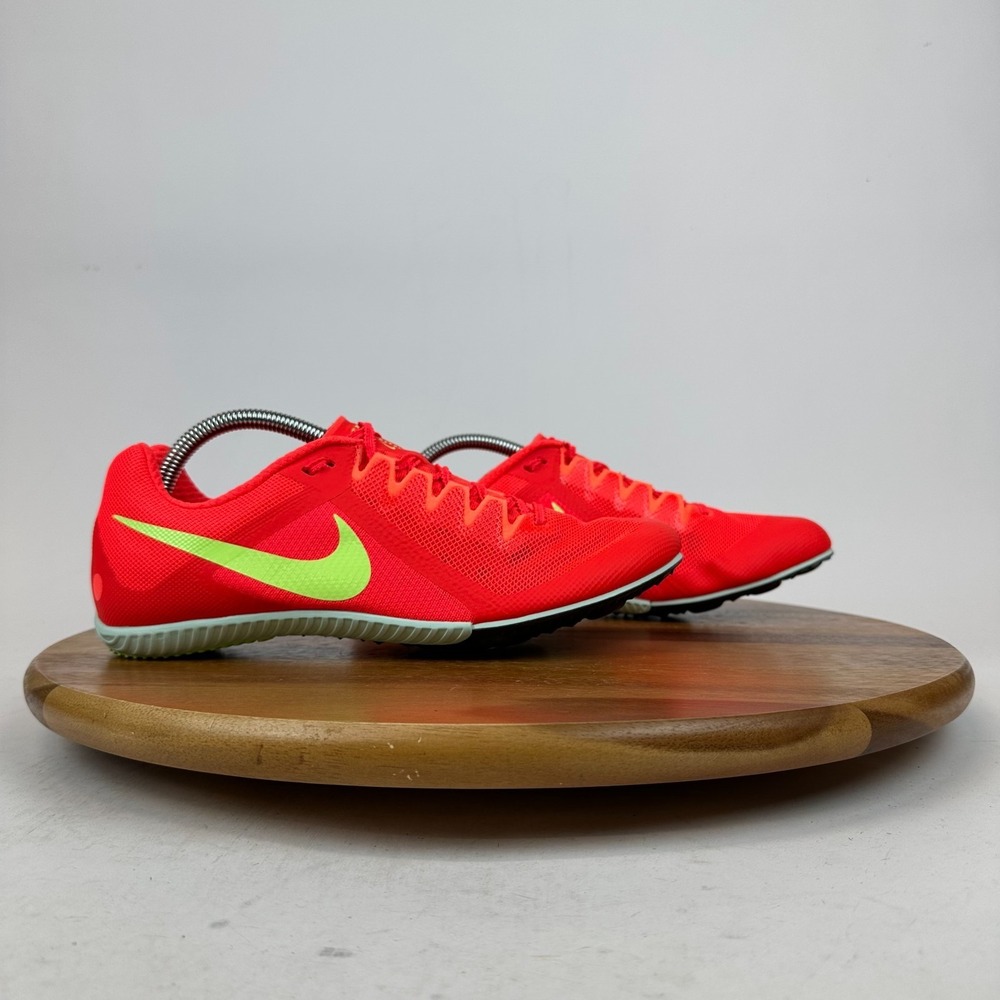 New Mens Nike Zoom Rival Multi Crimson Spiked Running Track Shoes Size 10 M